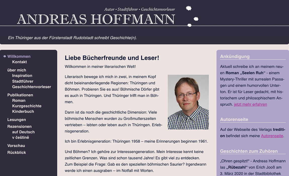 Webseite Andreas Hoffmann